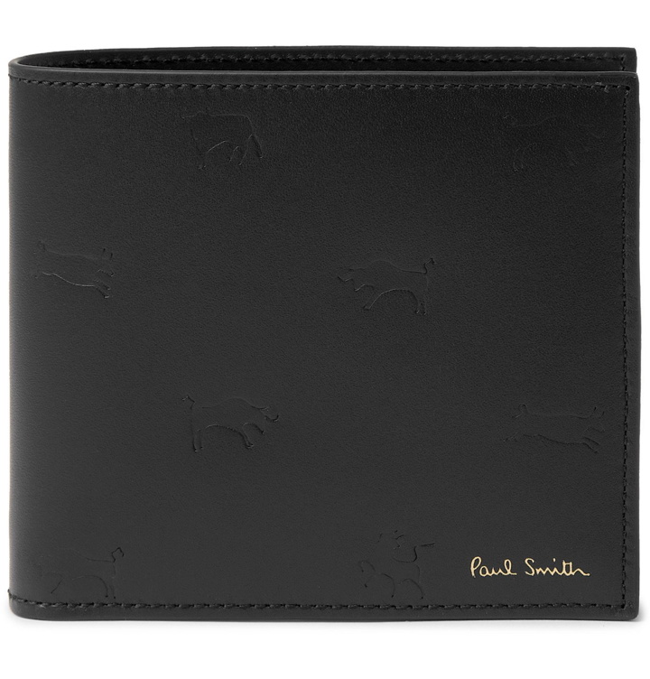 Photo: PAUL SMITH - Debossed Leather Billfold Wallet - Black