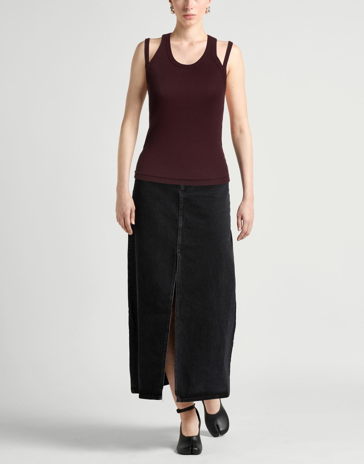 Helmut Lang Womens Tank top Burgundy