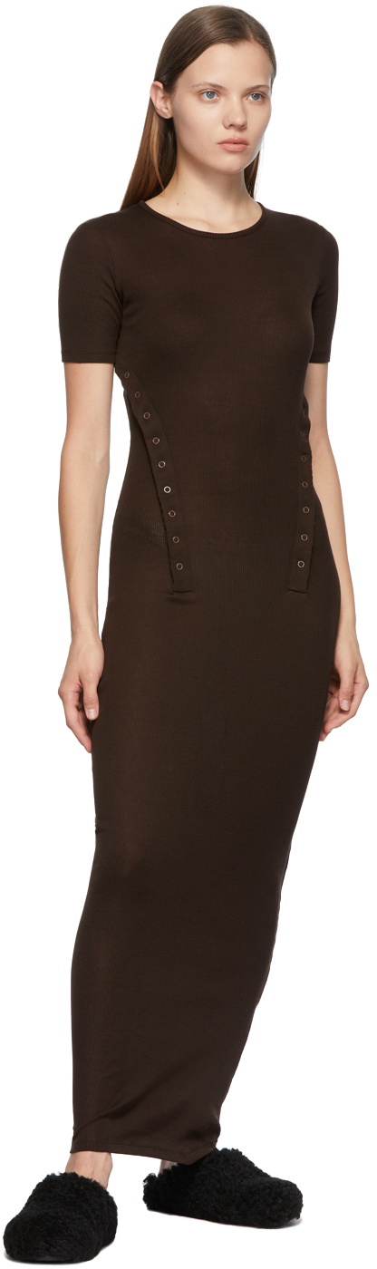 Eckhaus Latta Brown Undone Dress