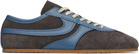 Dries Van Noten Blue & Gray Suede Sneakers