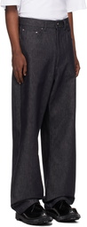 Lownn Navy Wide-Leg Jeans
