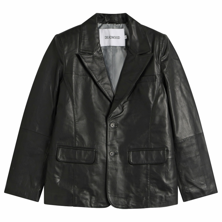 Photo: Deadwood Men's Stanley Leather Blazer in Black