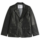 Deadwood Men's Stanley Leather Blazer in Black