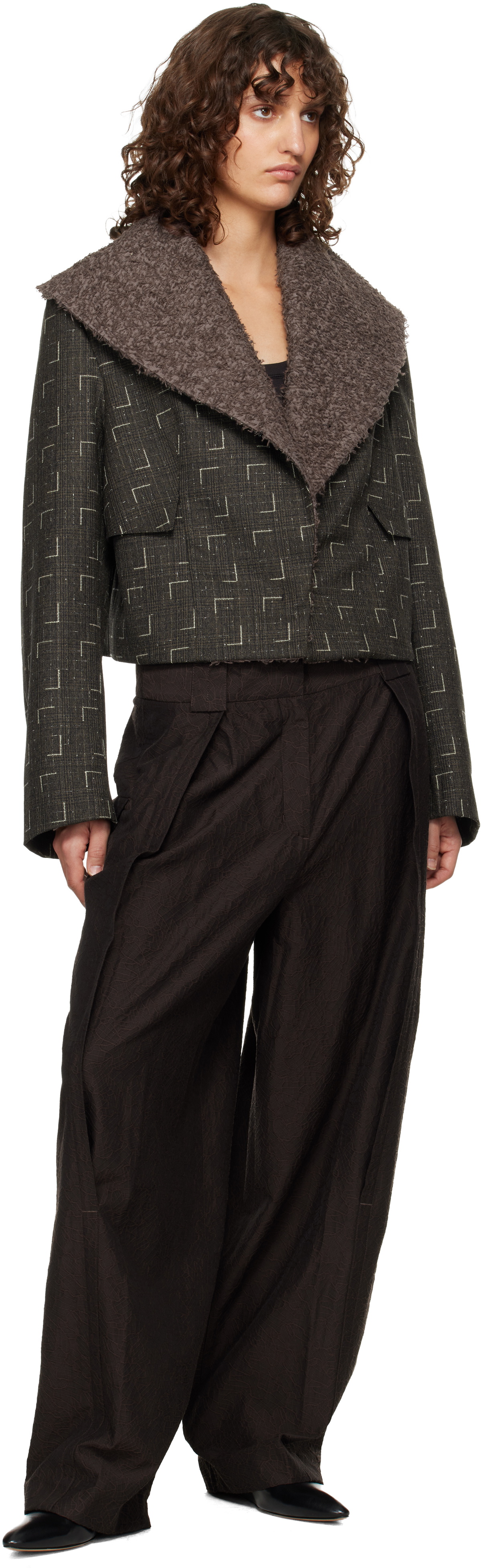 Kiko Kostadinov Brown Mimi Trousers