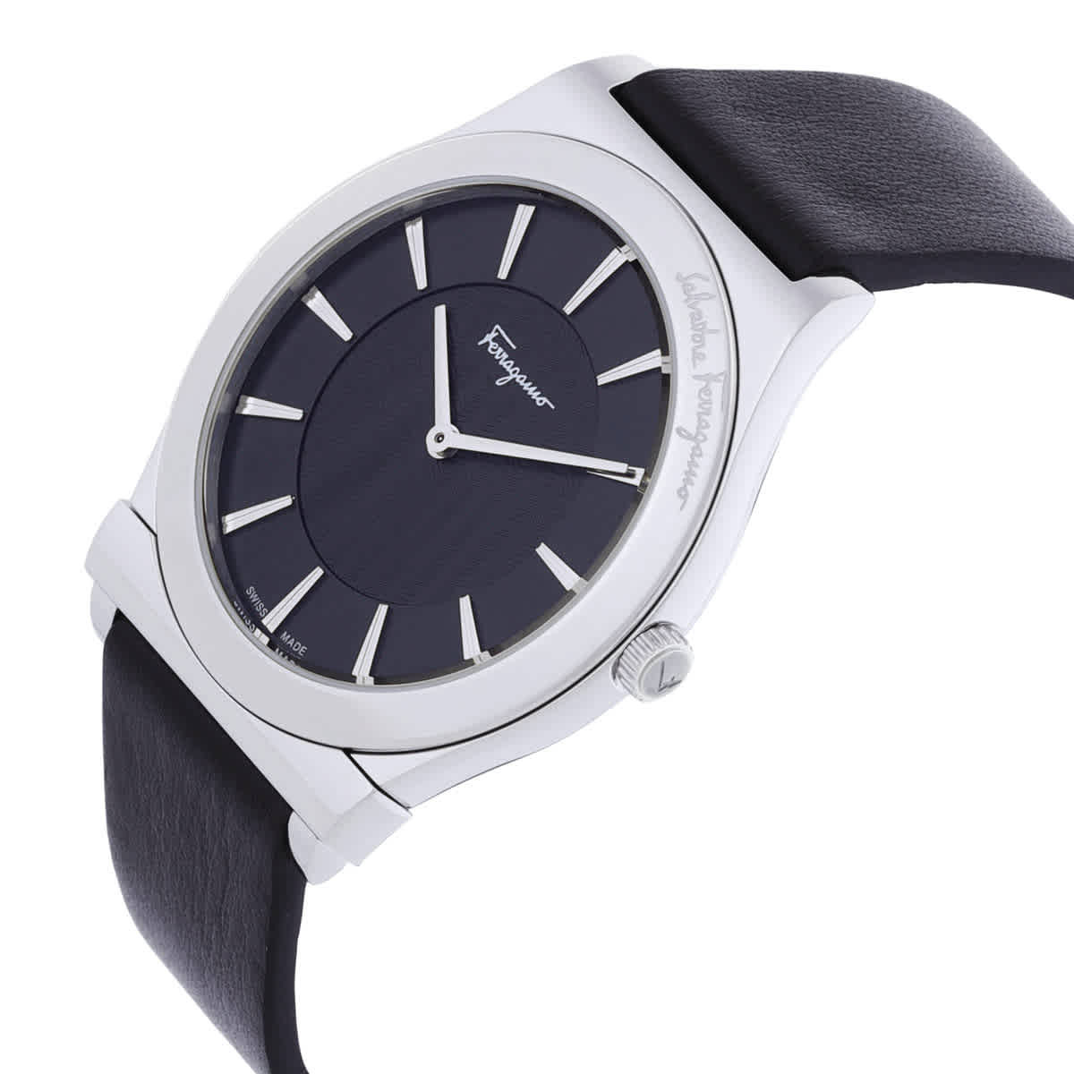 Ferragamo 1898 Slim Quartz Black Dial Mens Watch SFPE00519