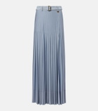 Burberry Belted pleated maxi skirt