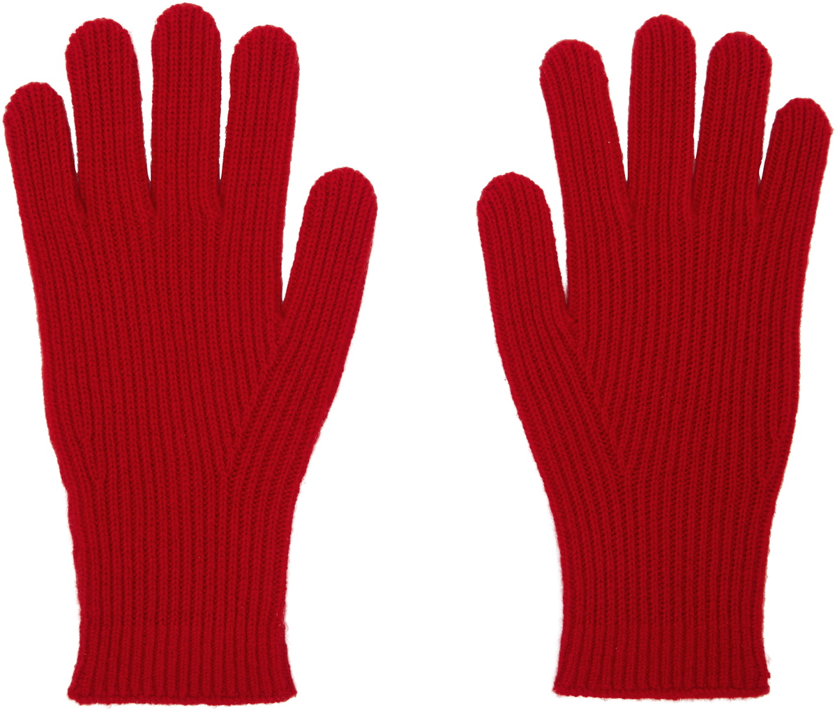 TOTEME Red Cashmere Gloves