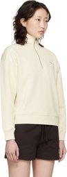 Maison Kitsuné Off-White Baby Fox Half Zip Sweatshirt