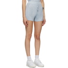Calle Del Mar Blue Ribbed Shorts