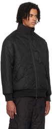 TAION Black Zip Reversible Down Jacket