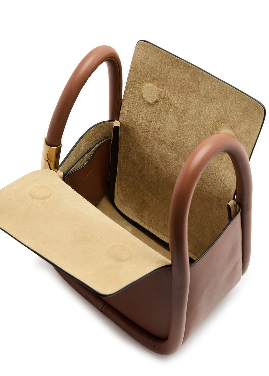 【BOYY】ワンタン20 ソレル Boyy Wonton 20 Leather top Handle bag - Brown - One Size BOYY