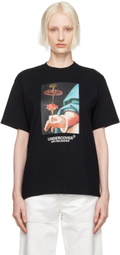 UNDERCOVER Black Flower T-Shirt