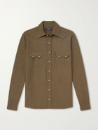 J. Mueser - Cotton Western Shirt - Brown