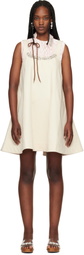 Simone Rocha Beige A-Line Minidress