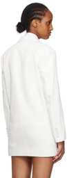 AMI Alexandre Mattiussi White Double-Breasted Blazer