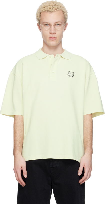 Photo: Maison Kitsuné Green Fox Head Oversize Polo