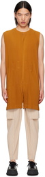 HOMME PLISSÉ ISSEY MIYAKE Orange Colorful Pleats Jumpsuit