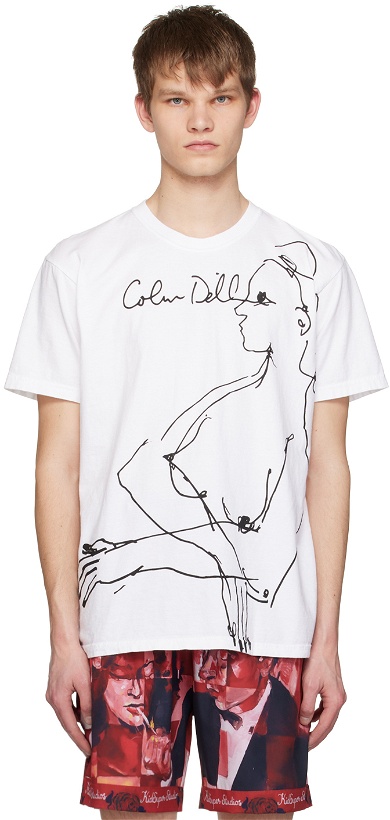 Photo: KidSuper White CD Signature Portrait T-Shirt