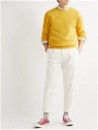 Drake's - Brushed-Wool Sweater - Yellow