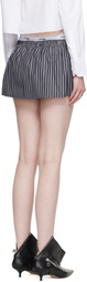 HommeGirls Black Boxer Miniskirt
