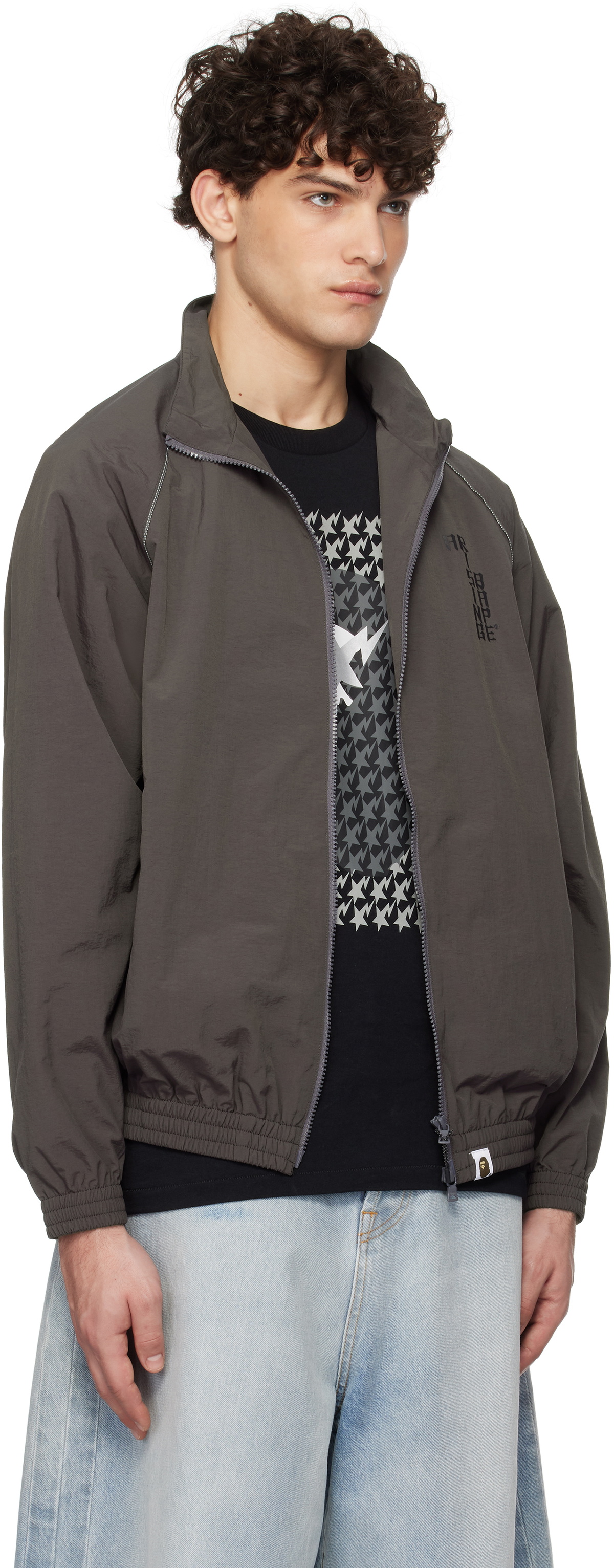 BAPE Gray Tiger & Dragon Track Jacket A Bathing Ape