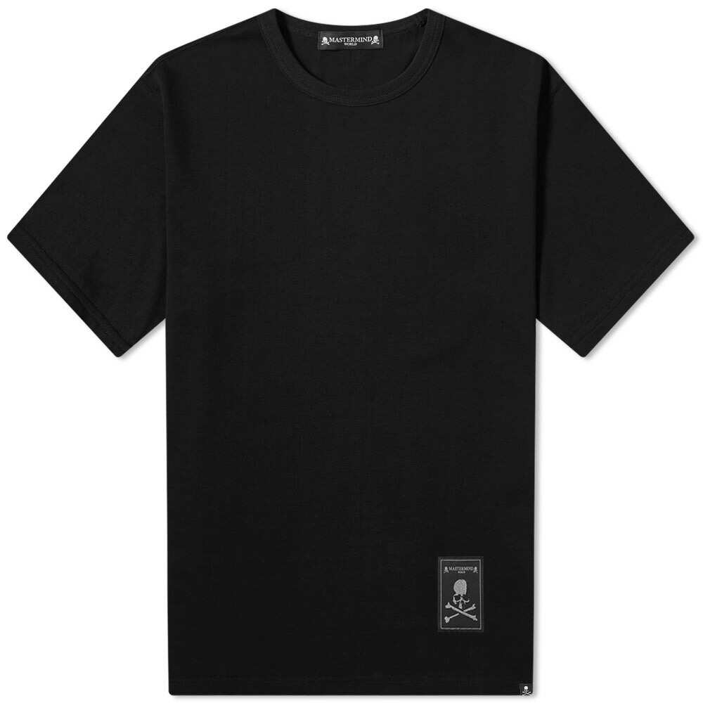 MASTERMIND WORLD Men's Label Logo T-Shirt in Black