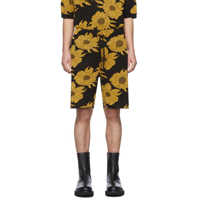 Photo: Dries Van Noten Black and Gold Jeroen Shorts