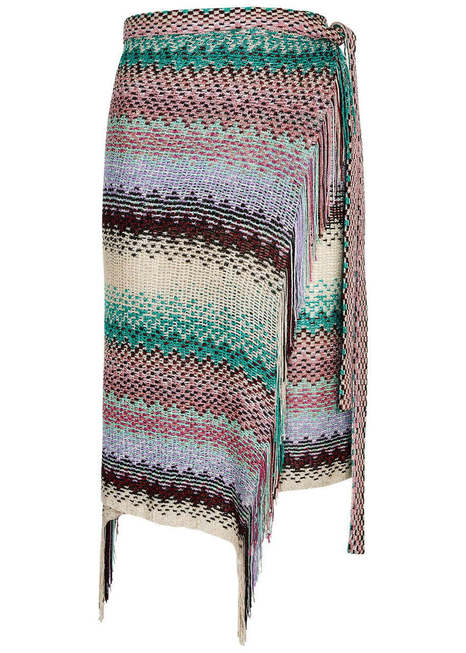 Missoni Metallic Open-knit Sarong - Metallic Silver - One