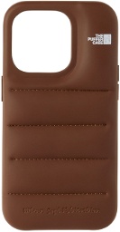 Urban Sophistication Brown 'The Puffer' iPhone 14 Pro Case