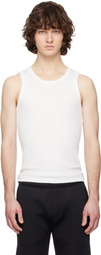 Entire Studios White Rib Tank Top