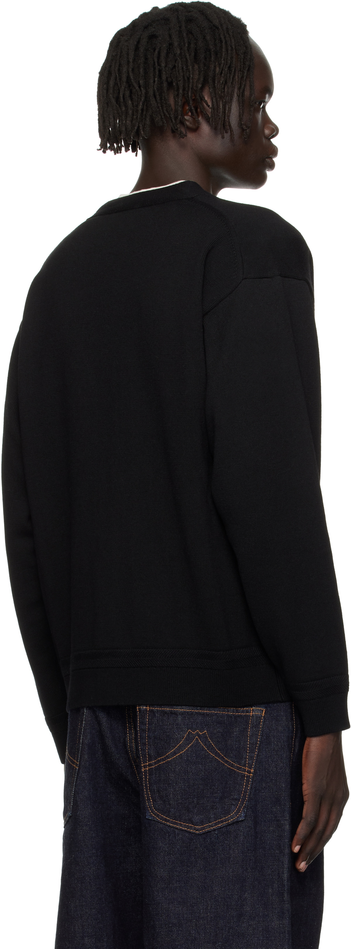 Kenzo Black Kenzo Paris 'Boke Flower' Embroidered Cardigan