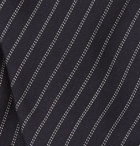 Berluti - 6.5cm Striped Wool and Silk-Blend Tie - Midnight blue
