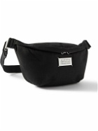 Maison Margiela - Glam Slam Logo-Appliquéd Webbing-Trimmed Canvas Belt Bag