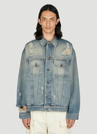 Acne Studios - Distressed Denim Jacket in Blue