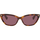 Gucci Brown Cat Eye Sunglasses