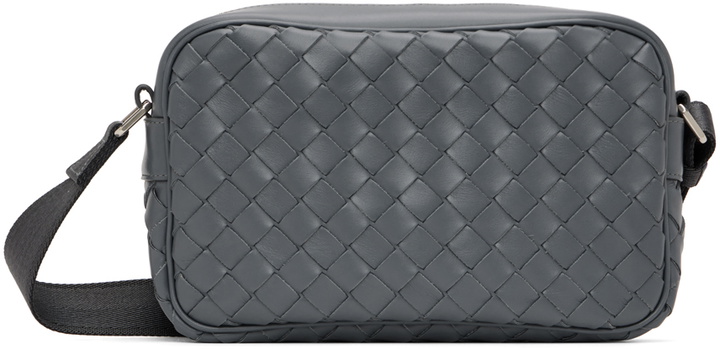 Photo: Bottega Veneta Gray Classic Intrecciato Camera Bag