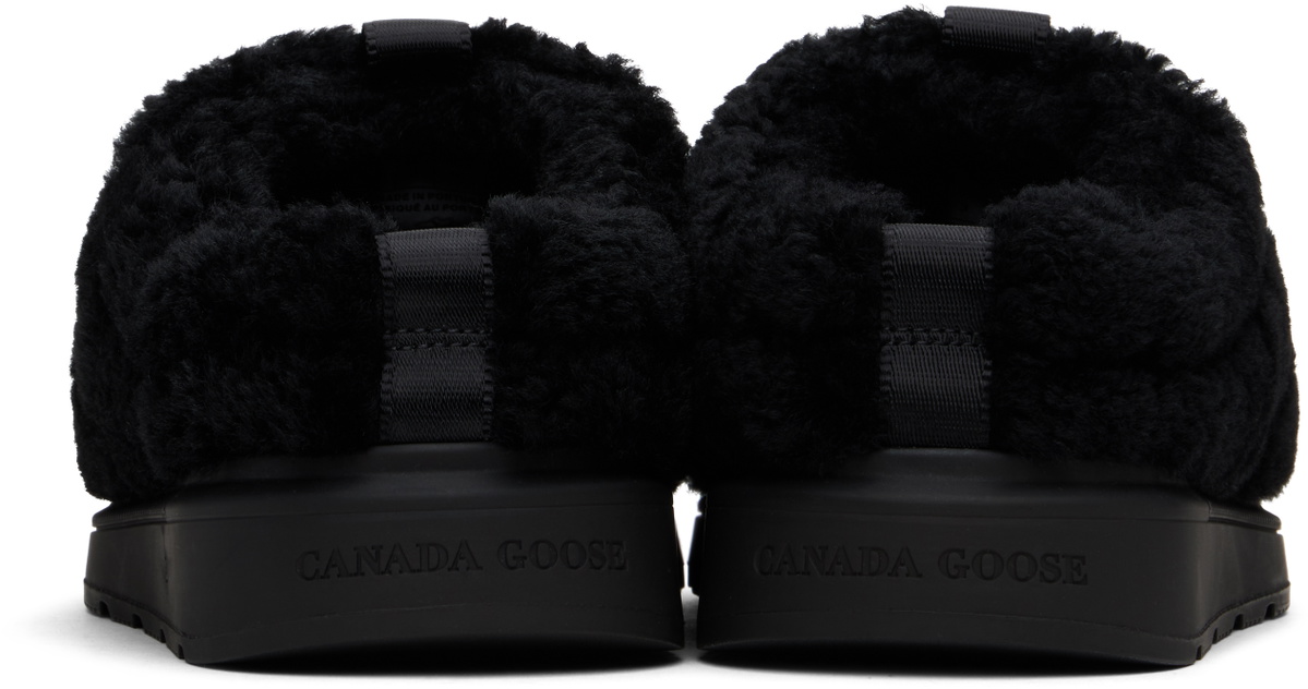 Canada Goose Black Porteau Shearling Mules