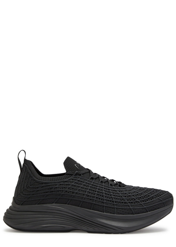 Photo: Athletic Propulsion Labs Techloom Zipline Knitted Sneakers Black