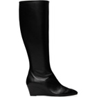 Aeyde Black Hana Cap Nappa Leather Tall Boots