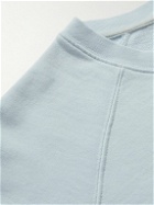 Folk - Rivet Garment-Dyed Cotton-Jersey Sweatshirt - Blue