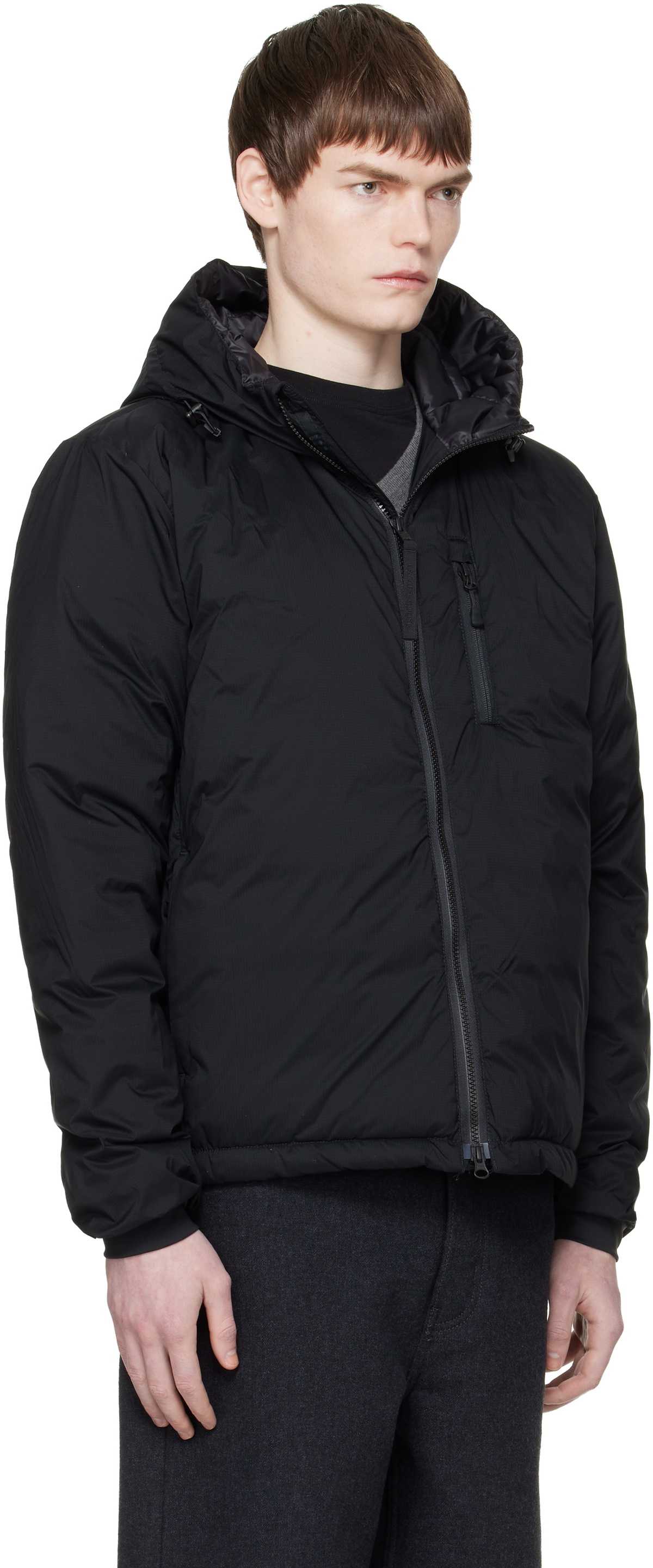 Canada Goose Black 'Black Label' Lodge Hoodie Down Jacket