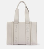 Chloe - Woody Medium leather tote bag