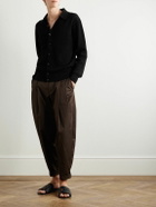 Dolce&Gabbana - Tapered Pleated Cotton-Blend Gabardine Trousers - Brown