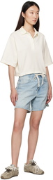 Citizens of Humanity Blue Brynn Drawstring Denim Shorts