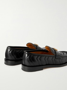 GUCCI - Marmont Logo-Detailed Quilted Leather Loafers - Black