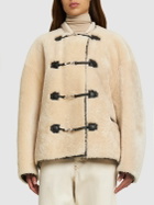 TOTEME Teddy Shearling Clasp Jacket