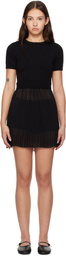 GUIZIO Black Evie Minidress