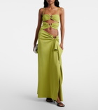 Christopher Esber Orbit cotton-blend midi dress