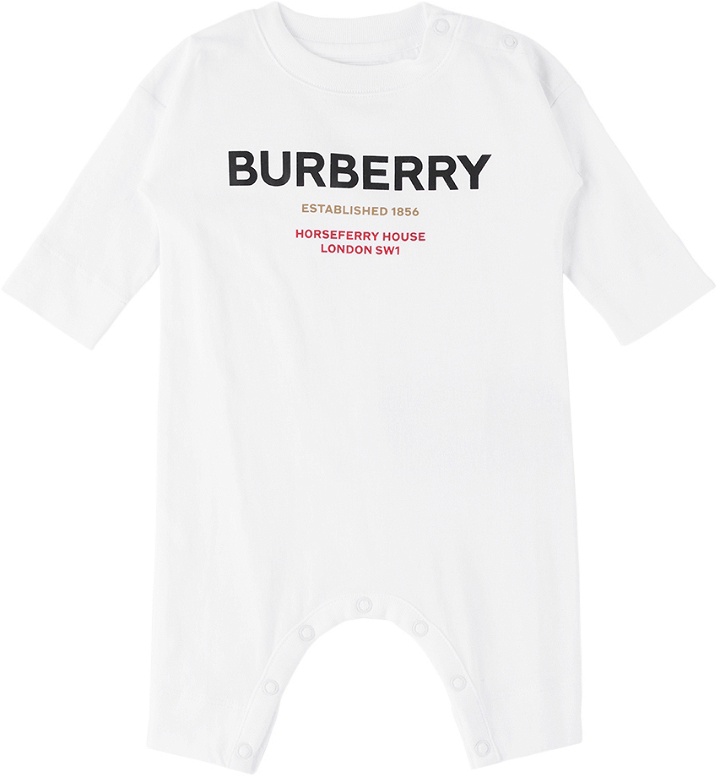 Photo: Burberry Baby White Horseferry Bodysuit