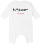 Burberry Baby White Horseferry Bodysuit